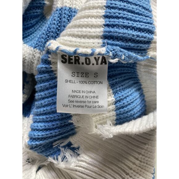 Retrofete 'Devin' White Pocket Sweater Size S - Picture 5 of 5